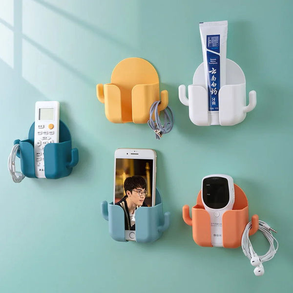 Support Mural Adhésif Multi-Usage – Rangement Téléphone & Accessoires sans Perçage