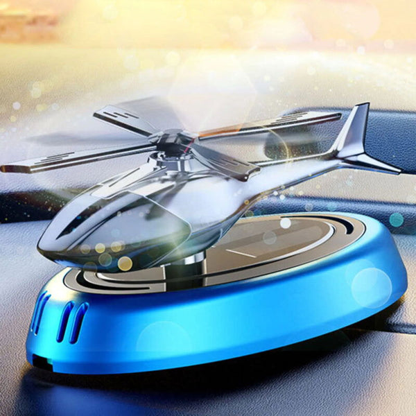 Diffuseur d’Arômes Solaire Hélicoptère – ABS & Alliage – Design Unique pour Voiture