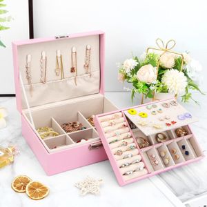 Boîte à Bijoux Élégante avec Compartiments Multiples – Coffret Rangement Bijoux