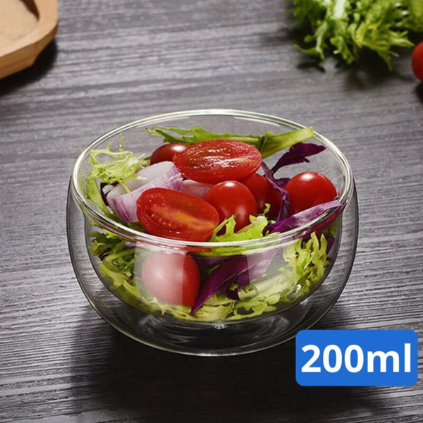Bol en Verre Transparent – PETIT – Idéal pour Salade de Fruits ou Petites Salades 🥗🍓