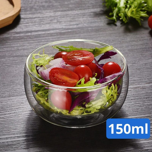 Bol en Verre Transparent – MINI – Idéal pour Salade de Fruits ou Petites Salades 🥗🍓