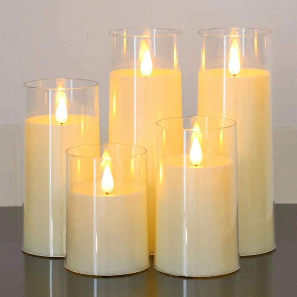 Bougie LED réaliste à piles – 3 tailles disponibles – Lumière chaleureuse déco maison