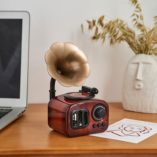 Boîte à musique rétro – Mini phonographe décoratif