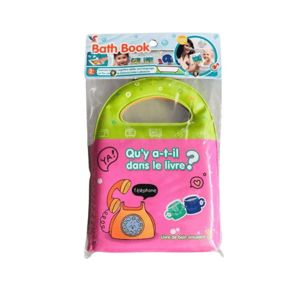 Livre de Bain Imperméable – “Qu’y a-t-il dans le livre ?” – Dès 3 ans