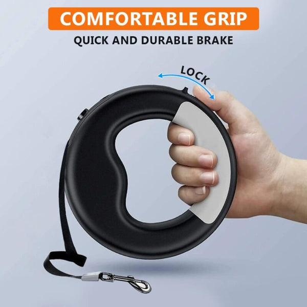 Laisse Rétractable avec Lampe LED – Sécurité et Confort pour Vos Promenades