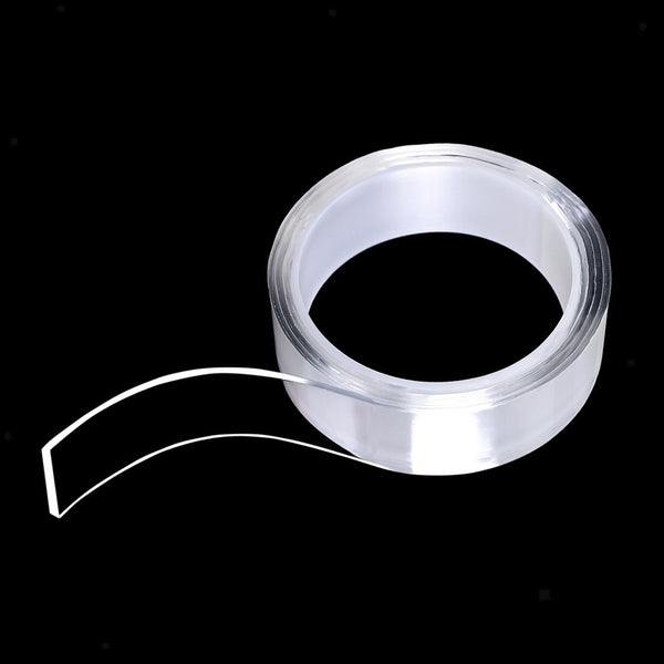 Ruban Adhésif Nano Gel Transparent – ​​Multi-Usage et Réutilisable -1m x 2cm