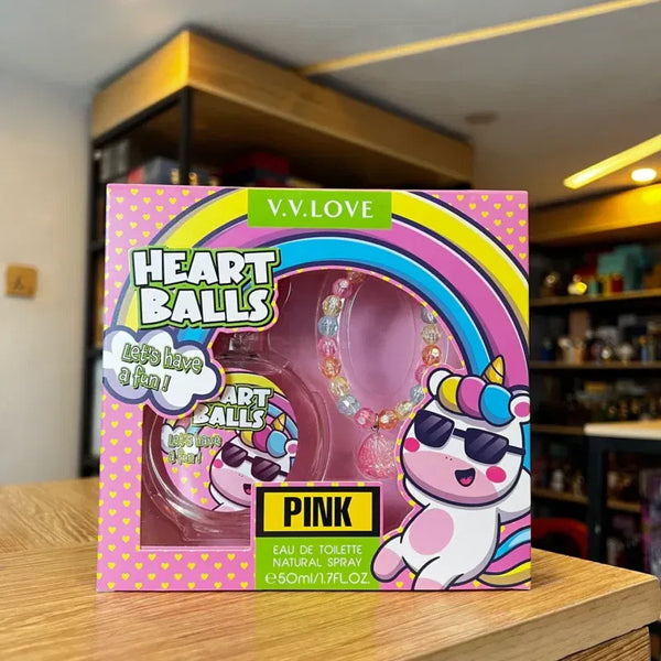 Coffret Parfum Enfant V.V. Love Heart Balls – Eau de Toilette 50 ml + Bracelet