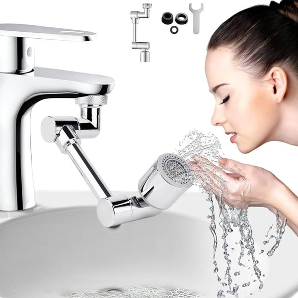 Extension de robinet pivotant à 1080 ° en plastique – 2 Modes