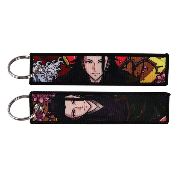 Porte-clés Tissu Brodé Suguru Geto – Accessoire Stylé pour Fans de Jujutsu Kaisen