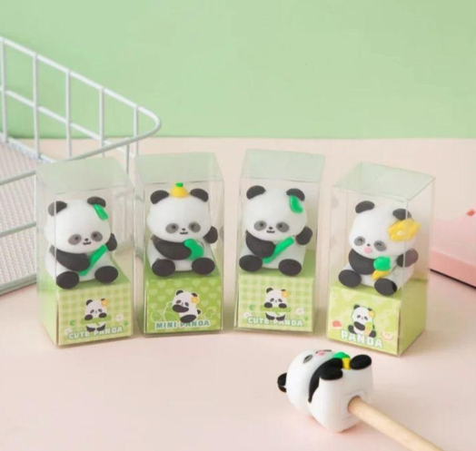 Taille-crayon Panda Kawaii avec décoration 3D
