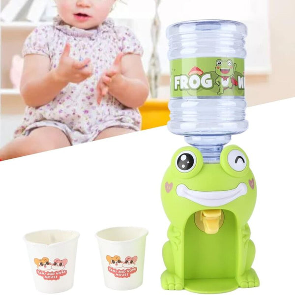 Mini Fontaine à Eau Enfant – Distributeur Grenouille – Avec Gobelets Inclus – Dès 3 ans