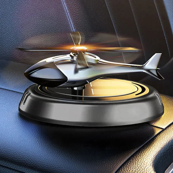 Hélicoptère Rotatif pour Voiture – Diffuseur d’Huiles Essentielles & Accessoire Décoratif (Noir)