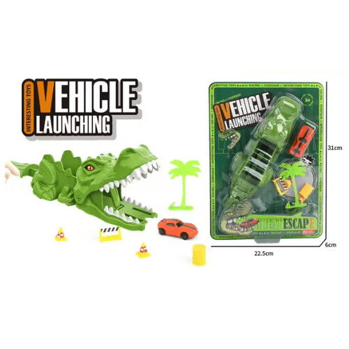 Jouet Lanceur de Voitures en Forme de Dinosaure
