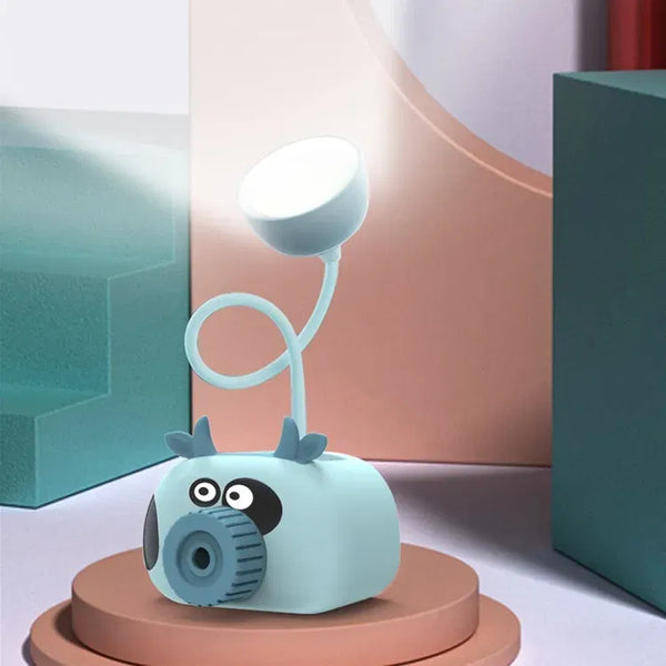 Lampe de lecture dessin animé – Taille crayon – porte stylos