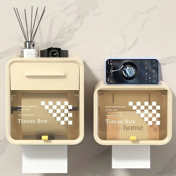 Boîte à Mouchoirs Murale Étanche 360° – Design Élégant & Pratique