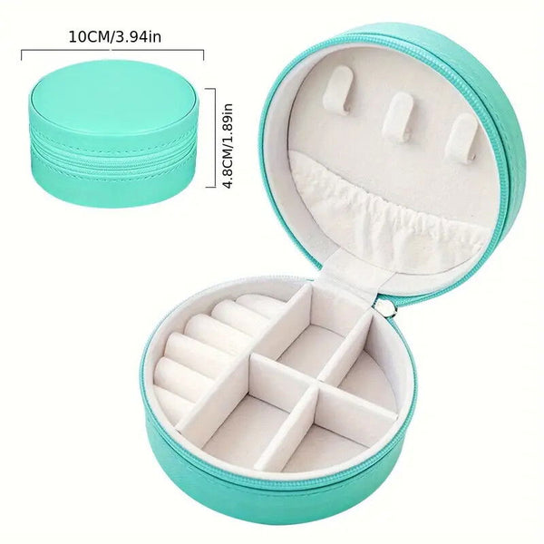 Boîte de Rangement pour Bijoux – Compacte et Élégante – Bleu ciel