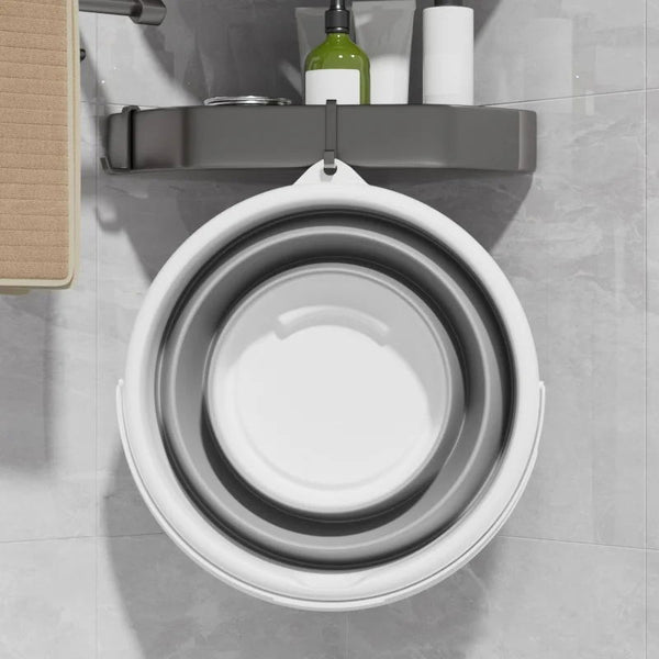 Seau Pliable en Silicone – Gain de Place & Polyvalent | Idéal Cuisine, Salle de Bain, Camping | 10L