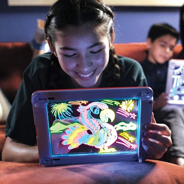 Tablette de Dessin Fluorescente LED pour Enfants