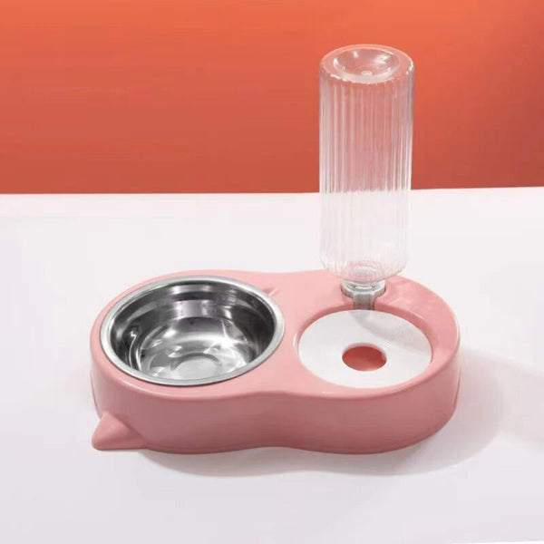 Gamelle Double avec Distributeur d’Eau Automatique pour Animaux