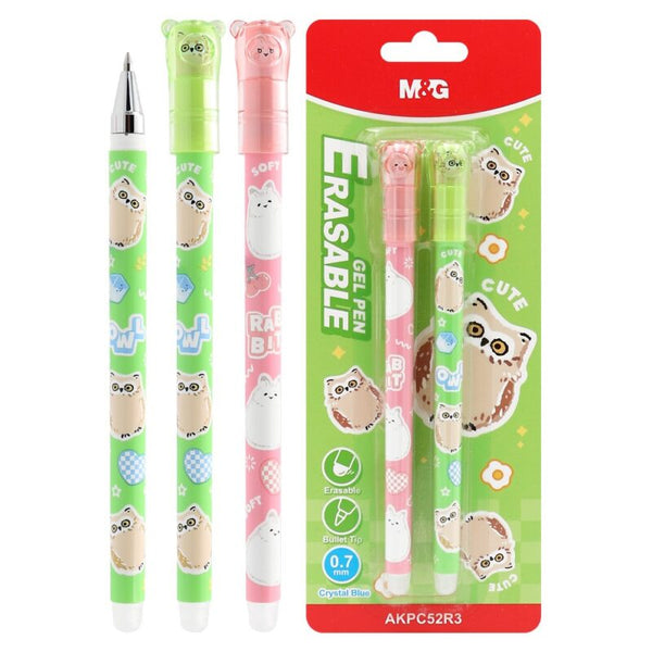 Roller gel effaçable M&G « Soft Animals – Hibou »